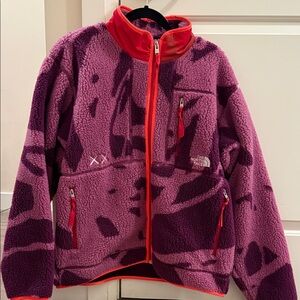 The North Face x KAWS Purple and Orange Fleece Jacket